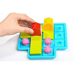 Universal Adorable trois petits cochons jeu de puzzle pour les enfants cache-cache jouets cerveau teaser jouets | Puzzle