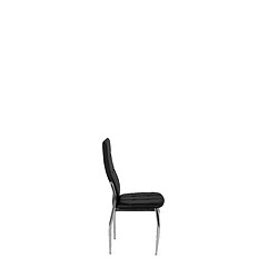 Avis Vivaldi Chaise MOLLY Noir Cuir Ecologique