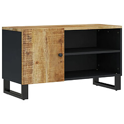 Maison Chic Meuble TV scandinave - Banc TV pour salon 80x33x46 cm bois de manguier et d'ingénierie -MN73781