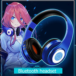 Universal Casque Bluetooth casque sans fil casque stéréo dans l'oreille bruit annulé casque jeu casque avec microphone support carte TF japonais