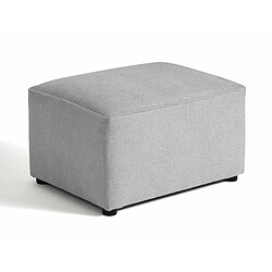 Bestmobilier Canopy - pouf - en tissu texturé Canopy - pouf - en tissu texturé - Gris clair