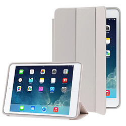 Wewoo Smart Cover Étui Smart 3 en cuir naturel traité avec fonction veille & réveil pour iPad Air gris