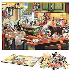 Acheter Universal Puzzle décompressé puzzle éducatif jouet, chat dans la cuisine 1000 pièces