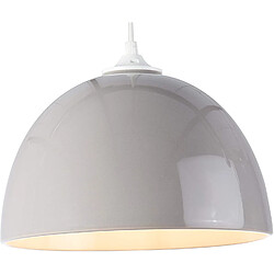 Lussiol Luminaire Rosa, suspension céramique, 60 W, grège, ø25 x H16 cm