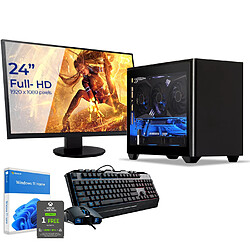 Sedatech Pack Mini-PC Gamer • Intel i9-12900KF • RTX4060 • 16Go DDR5 • 1To SSD M.2 • Windows 11 • Moniteur 24"