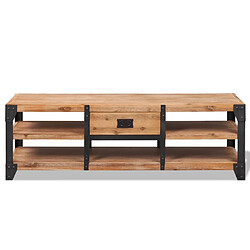 Maison Chic Meuble TV scandinave - Banc TV pour salon 140 x 40 x 45 cm Bois d'acacia massif -MN46499