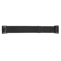 Wewoo Bracelet pour montre connectée en métal Fitbit Charge 3 noir