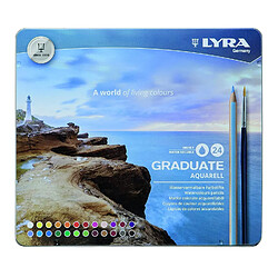 LYRA 2881240 Crayons Aquarelle, Multicolore, 21 x 1.4 x 18 cm