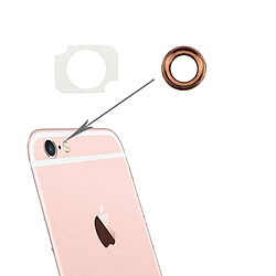 Wewoo Pour iPhone 6 Plus et or rose 6 s Plus anneau de lentille de la Appareil Photo Caméra arrière + Bracker lampe de poche, 10 paires / Set pièce détachée