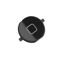 Visiodirect Bouton home central noir de remplacement pour iPhone 4S sans la nappe