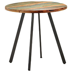 Acheter vidaXL Table de salle à manger 80 cm Bois de récupération massif