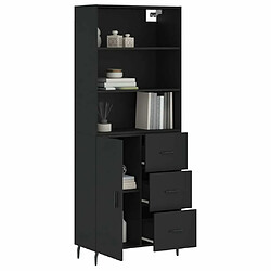 Avis Maison Chic Buffet,Meuble de Rangement,commode pour salon,Cuisine Noir 69,5x34x180 cm Bois d'ingénierie -MN68018