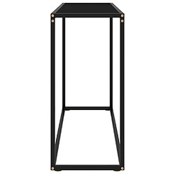 Avis Maison Chic Table console | Meuble d'entrée | Table d'appoint Noir 100x35x75 cm Verre trempé -GKD29633