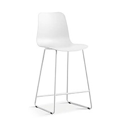 Avis Mes Lot de 2 chaises de bar H65 cm blanc - NORYZ