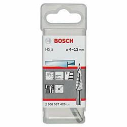 Bosch 2608587425 Fraise étagée queue 3 pans Longueur 66,5 mm Exécution HSS