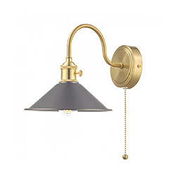 Luminaire Center Applique murale Hadano Étain antique,Laiton naturel 1 ampoule 20cm Coloris : Étain antique,Laiton naturelNombre d'ampoules : 1Type d'ampoule : E14Ampoules incluses : NonIP20Hauteur en Cm : 20Largeur en Cm : 18Profondeur en Cm : 27,5