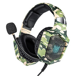 Universal Casque camouflage console de jeu filaire casque de jeu stéréo avec microphone/ordinateur portable | casque/ 