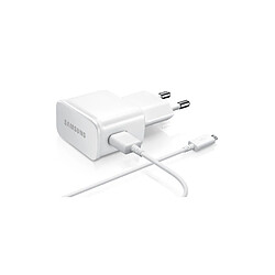 Chargeur secteur 2A + cable blanc SAMSUNG pour Galaxy Note 2 