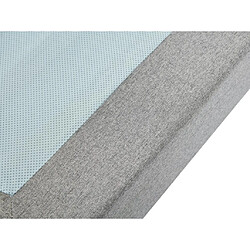 Vente-Unique Sommier déco tapissier 140 x 190 cm déhoussable - Gris - ISANI de YSMÉE pas cher