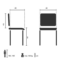 Acheter Chaise de conférence / Siège visiteur T36 V Noir hjh OFFICE