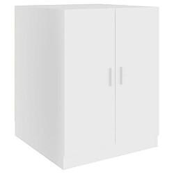 Maison Chic Meuble rangement de salle de bain | Meuble pour machine à laver | Armoire murale de bain Blanc 71x71,5x91,5 cm -GKD35687