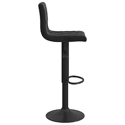 Acheter vidaXL Tabourets de bar lot de 2 Noir Velours