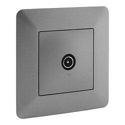 Zenitech - Appareillages intérieurs Prise TV Ø 9.52mm Titanium - Artezo