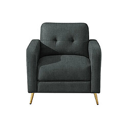 Acheter Mes Ensemble 2 canapés + fauteuil en microfibre anthracite - GLIMAR