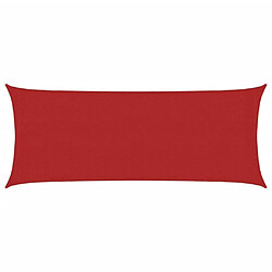 vidaXL Voile d'ombrage 160 g/m² Rouge 2x5 m PEHD