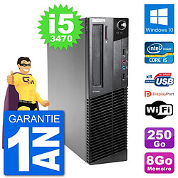 PC Lenovo M92p SFF Intel i5-3470 RAM 8Go Disque Dur 250Go Windows 10 Wifi · Occasion 