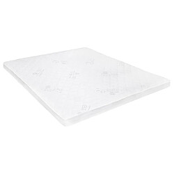 vidaXL Sur-matelas 160 x 200 cm Mousse de gel 7 cm