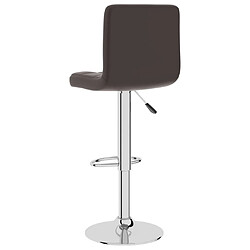 vidaXL Tabouret de bar Marron Similicuir pas cher