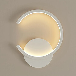 Stoex Applique Murale Led Moderne Applique Murale Minimaliste Lampe Murale Ronde Créative Pour Chambre À Coucher, Bar, Bureau, Étude, Blanc, Blanc Chaud 