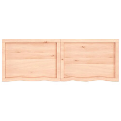 Acheter vidaXL Étagère murale 140x50x(2-4) cm bois de chêne massif non traité