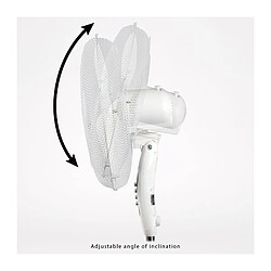 Ventilateur sur pied 40cm Clatronic VL 3603S Blanc pas cher