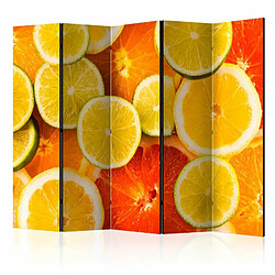 Paris Prix Paravent 5 Volets Citrus Fruits 172x225cm 