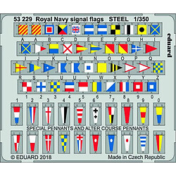 Royal Navy signal flags STEEL - 1:350e - Eduard Accessories