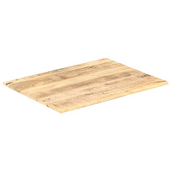 vidaXL Dessus de table Bois de manguier solide 15-16 mm 80x60 cm 