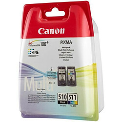 Totalcadeau Lot de deux cartouches d’encre - Compatibles: Canon PIXMA iP2700, PIXMA MP280 pas cher