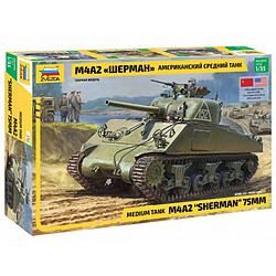 Zvezda Maquette Char Medium Tank M4a2 Sherman 75mm