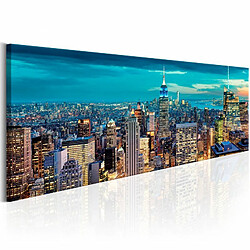 Paris Prix Tableau Imprimé Blue Metropolis 40 x 120 cm