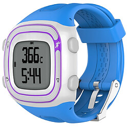 Wewoo Bracelet pour montre connectée Dragonne Sport en silicone Garmin Forerunner 10/15 bleu foncé 