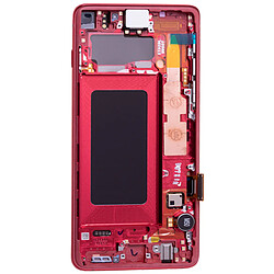 Avis Bloc Complet Samsung Galaxy S10 Écran LCD Vitre Tactile Original rouge