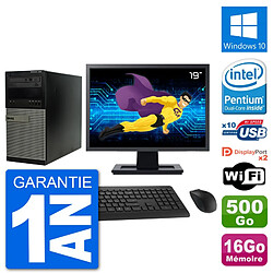 PC Tour Dell 7020 Ecran 19" Intel G3220 RAM 16Go Disque 500Go Windows 10 Wifi · Occasion 