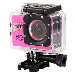 Yonis Caméra sport waterproof+32 Go Camera Embarquée Sport LCD Caisson Étanche Waterproof 12 Mp Full HD 1080P Rose + SD 32Go YONIS