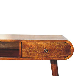 Acheter Artisan Furniture Table console ouverte en bois massif noyer avec 1 tiroir, couloir