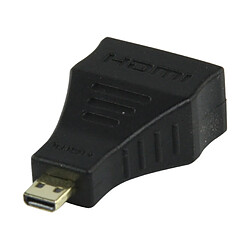 Ansonic Adaptateur HDMI High Speed avec Ethernet HDMI Micro Mâle - HDMI femelle Noir