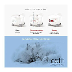 Cat-it CAT IT Fontaine a eau automatique pour chat - 2,5 L - Blanc pas cher