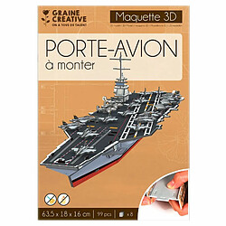 Graines Creatives Maquette Porte-avion à construire soi-même