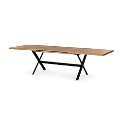 Lisa Design Giocoso - table à manger extensible - bois et métal - 200 à 300 cm pas cher